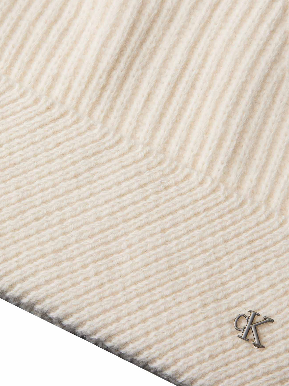 Ck metal wool slante cappello da unisex bianco