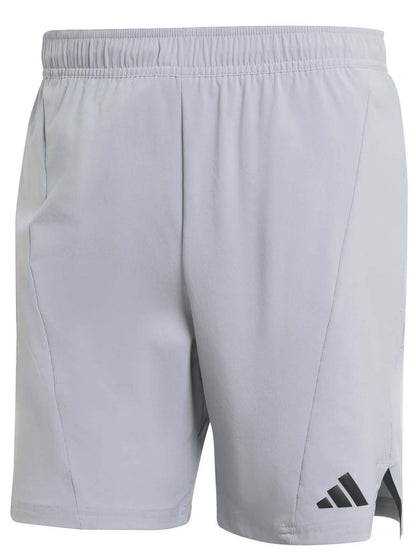Adidas short training da uomo grigio