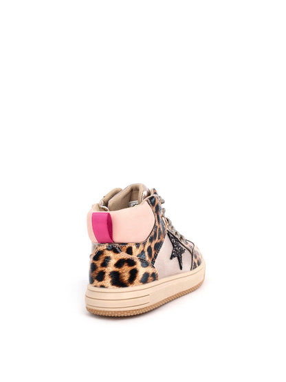 Melania sneakers jr da bambino/a leopardo