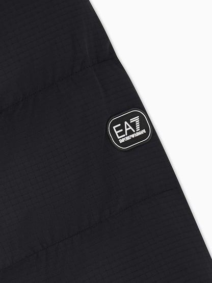 EA7 poly down jkt giubbino da uomo nero
