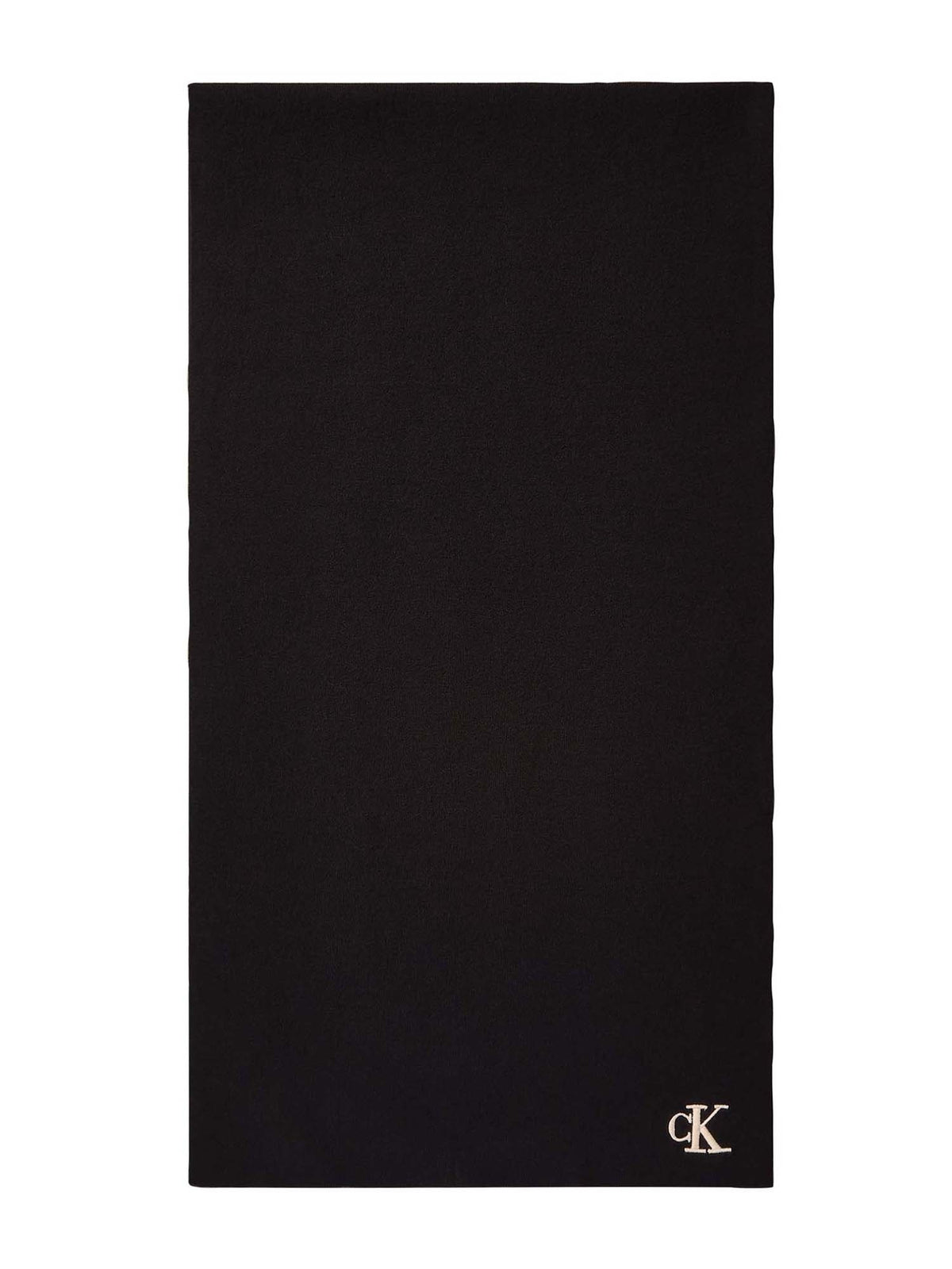 Ck fine rib scarf sciarpa da unisex nero