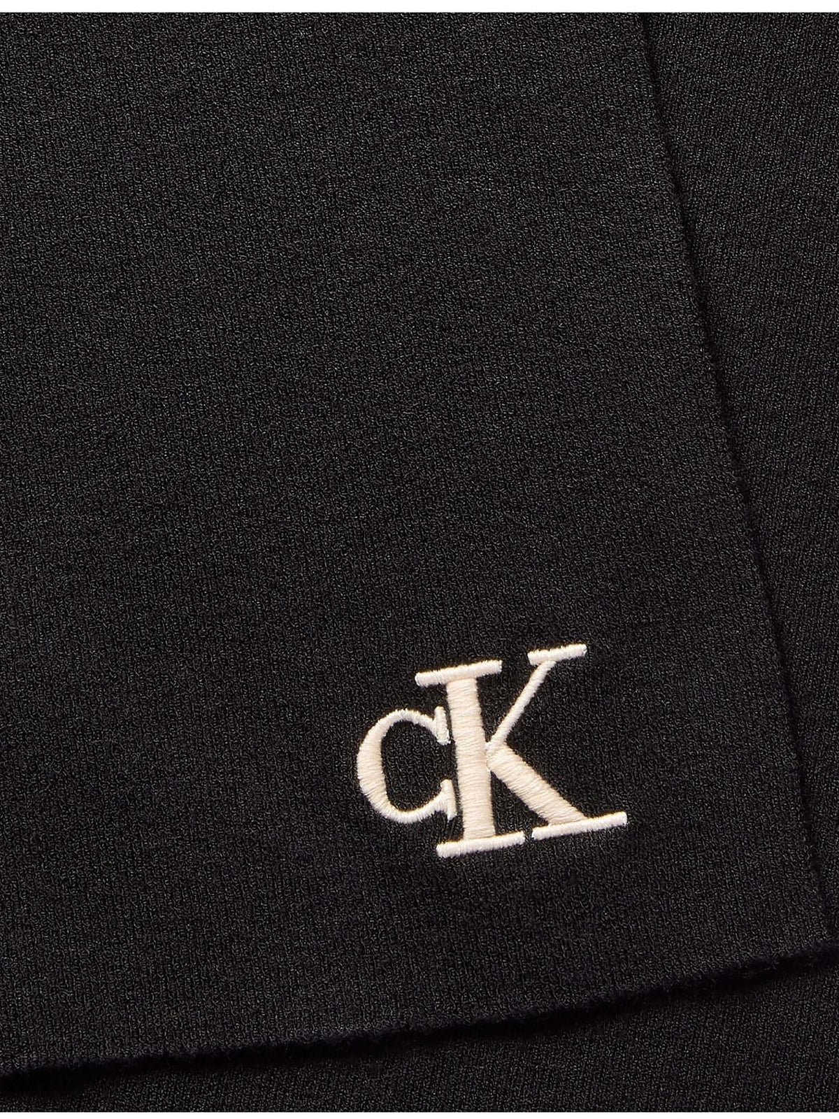 Ck fine rib scarf sciarpa da unisex nero