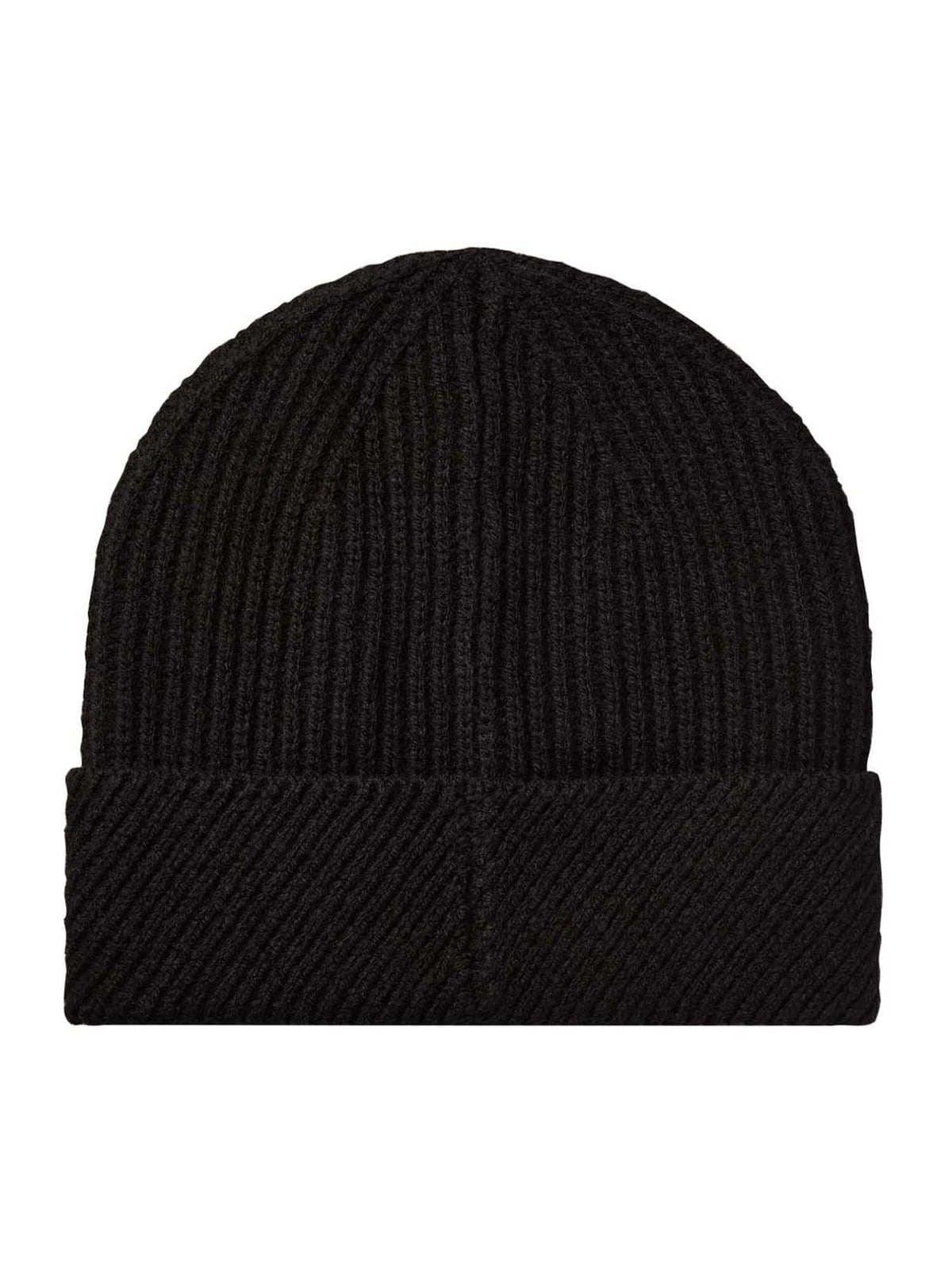 Ck metal wool slante cappello da unisex nero