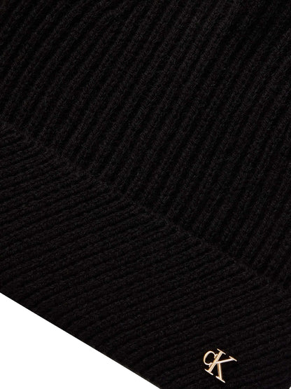 Ck metal wool slante cappello da unisex nero