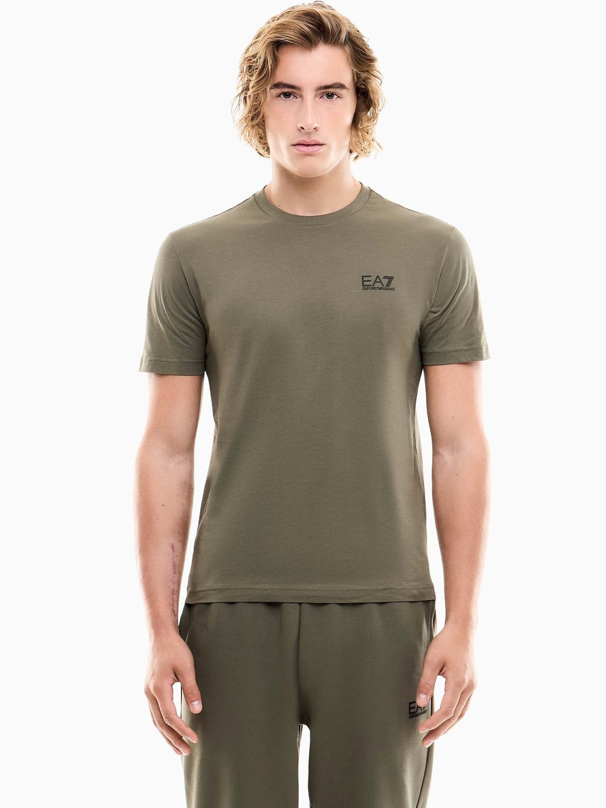 EA7 train core fl t-shirt da uomo verde