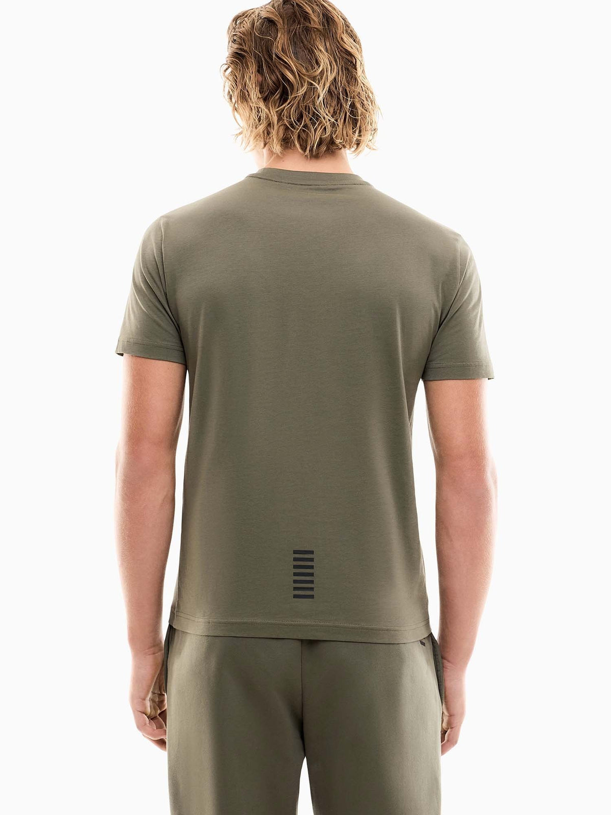 EA7 train core fl t-shirt da uomo verde