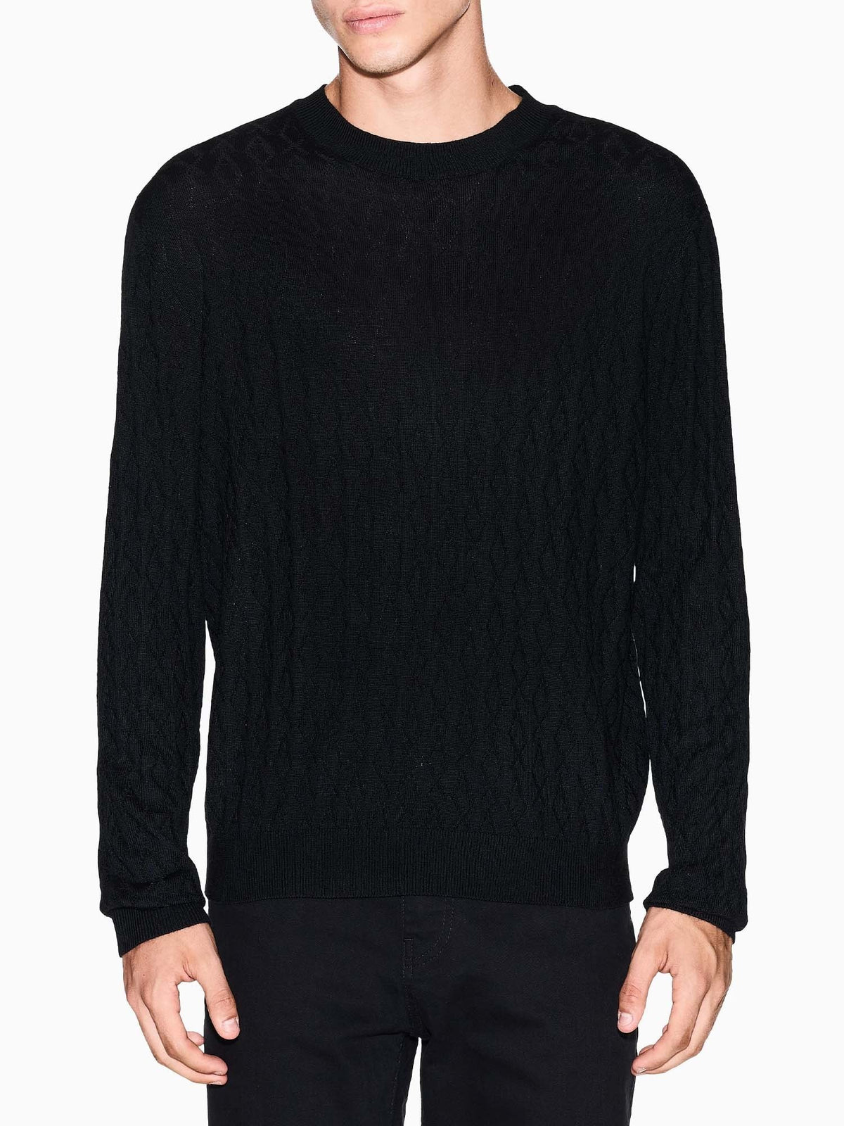 Armani excange pullo maglia da uomo nero