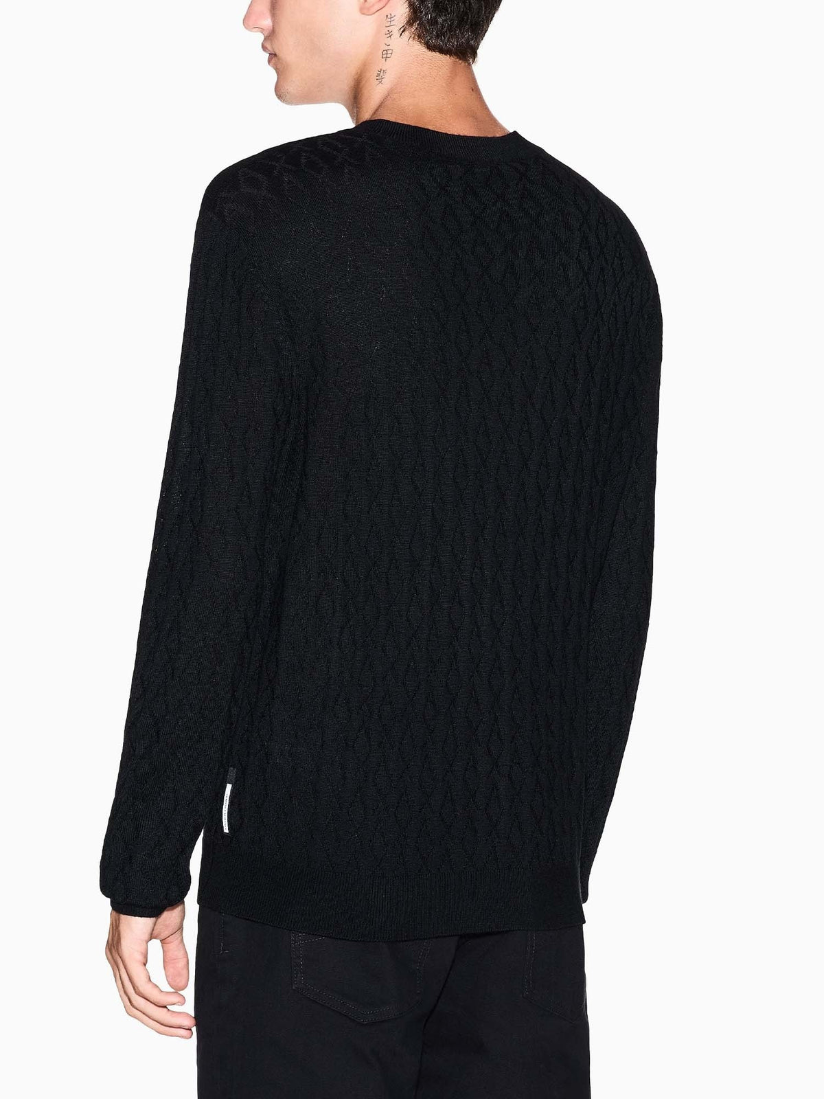 Armani excange pullo maglia da uomo nero