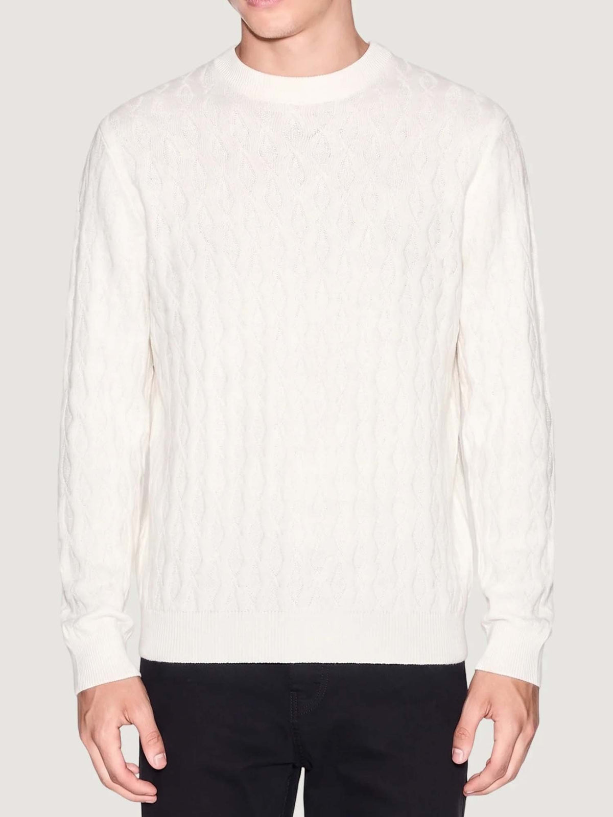 Armani excange pullo maglia da uomo bianco