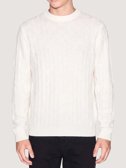 Armani excange pullo maglia da uomo bianco