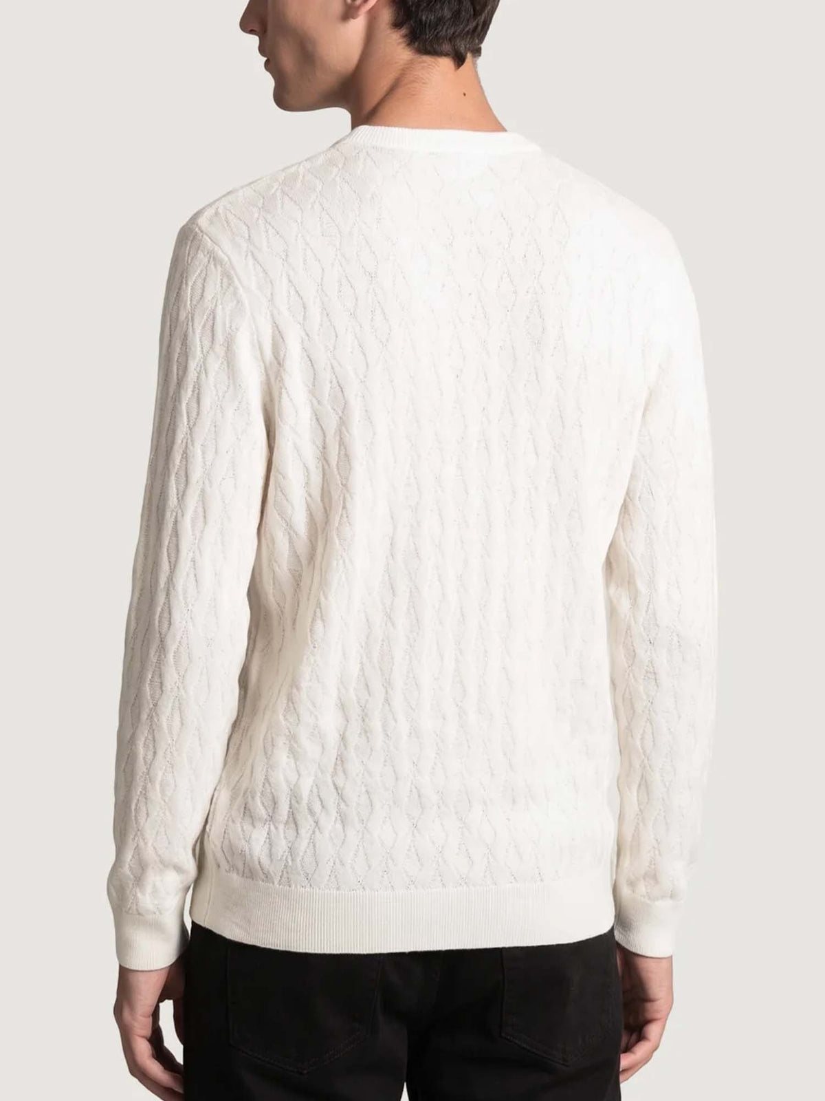 Armani excange pullo maglia da uomo bianco