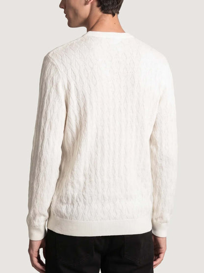 Armani excange pullo maglia da uomo bianco