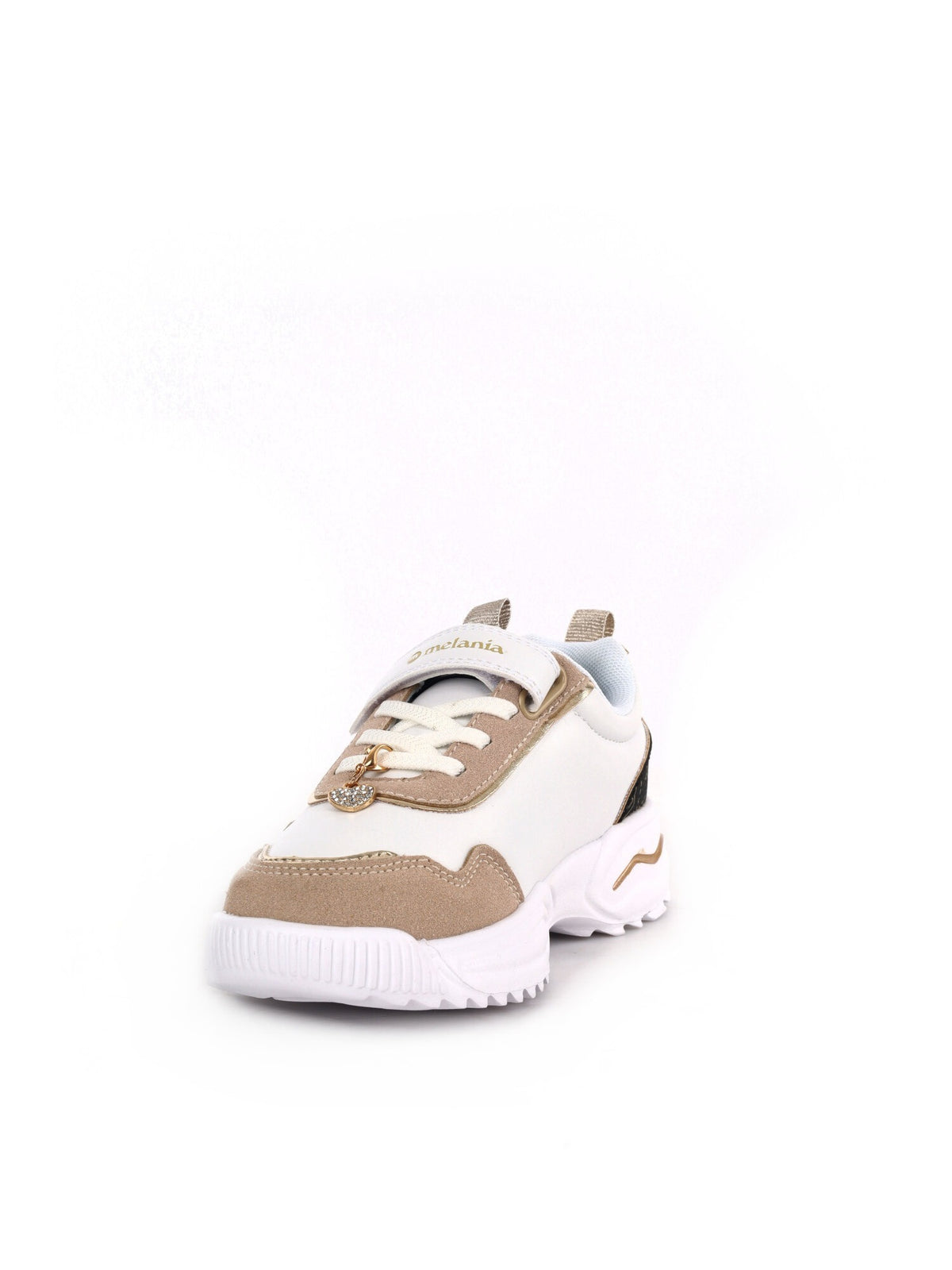 Melania sneakers jr da bambino/a bianco beige