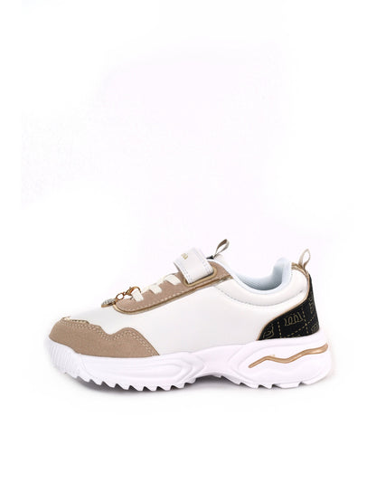 Melania sneakers jr da bambino/a bianco beige