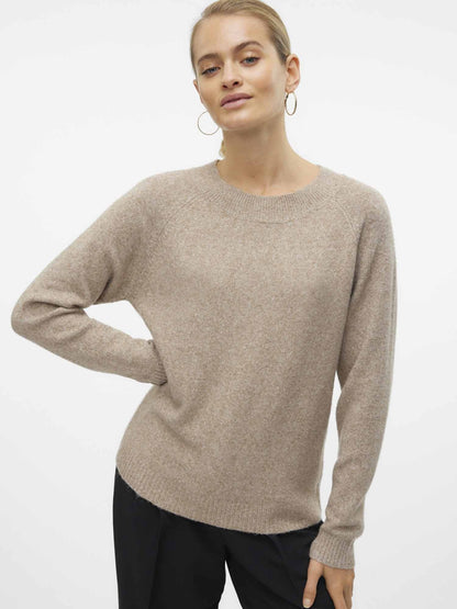 Vero moda doffy maglia da donna beige