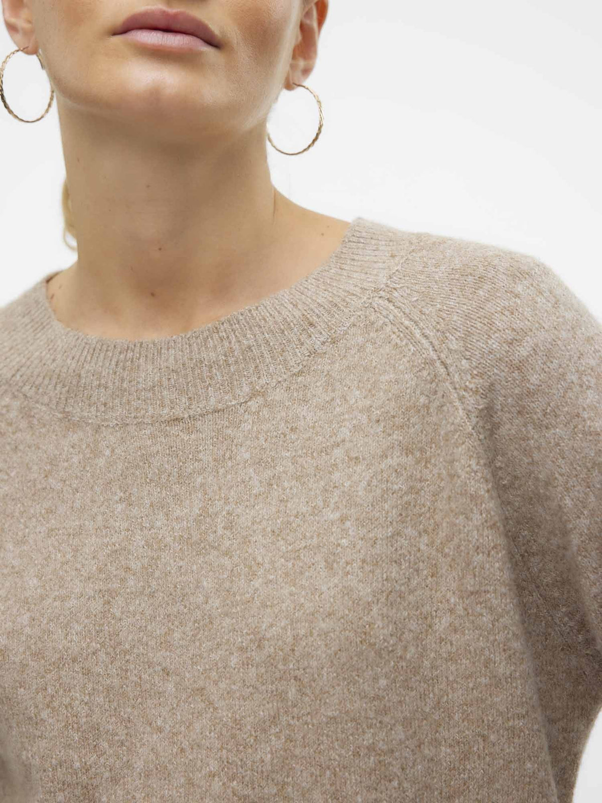 Vero moda doffy maglia da donna beige