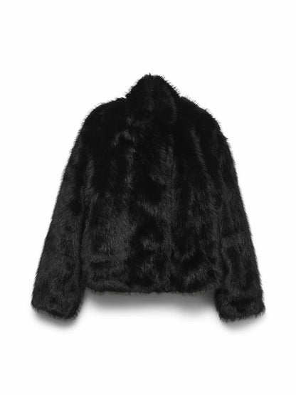 Vero moda monroe pelliccia da donna nero