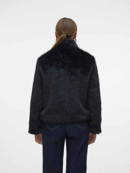 Vero moda monroe pelliccia da donna nero