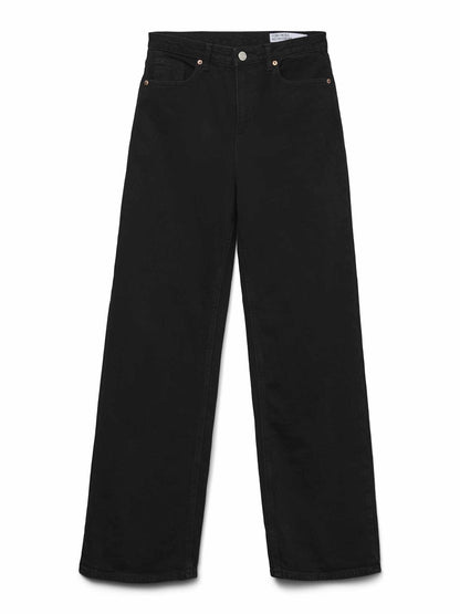 Vero moda tessa wide jeans da donna nero