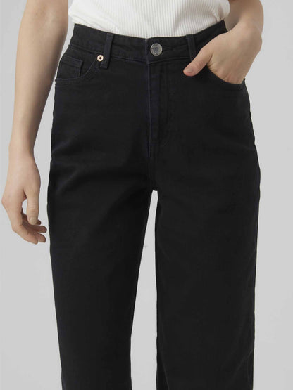 Vero moda tessa wide jeans da donna nero