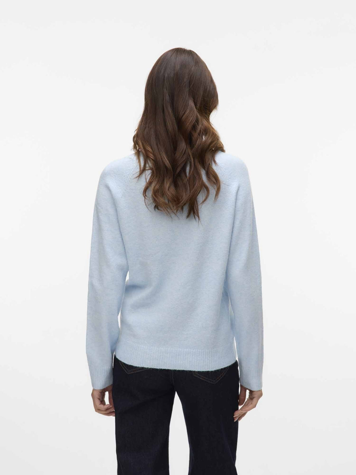 Vero moda doffy maglia da donna celeste
