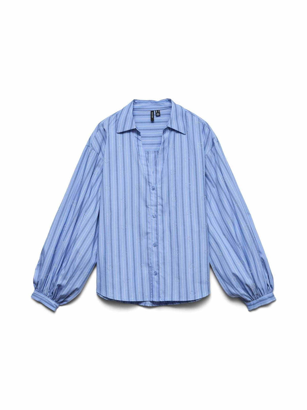 Vero moda gina camicia da donna celeste