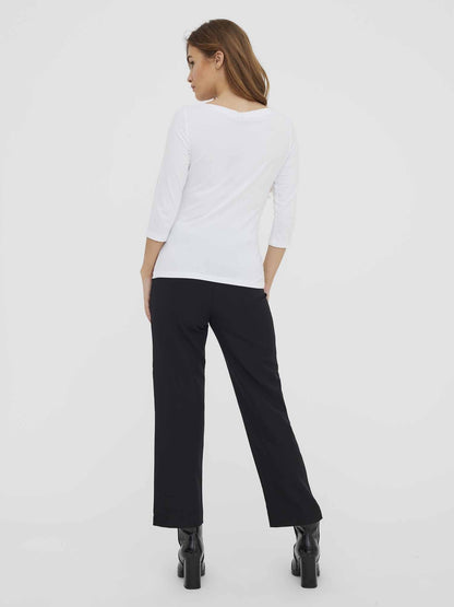 Vero moda panda t-shirt da donna bianco