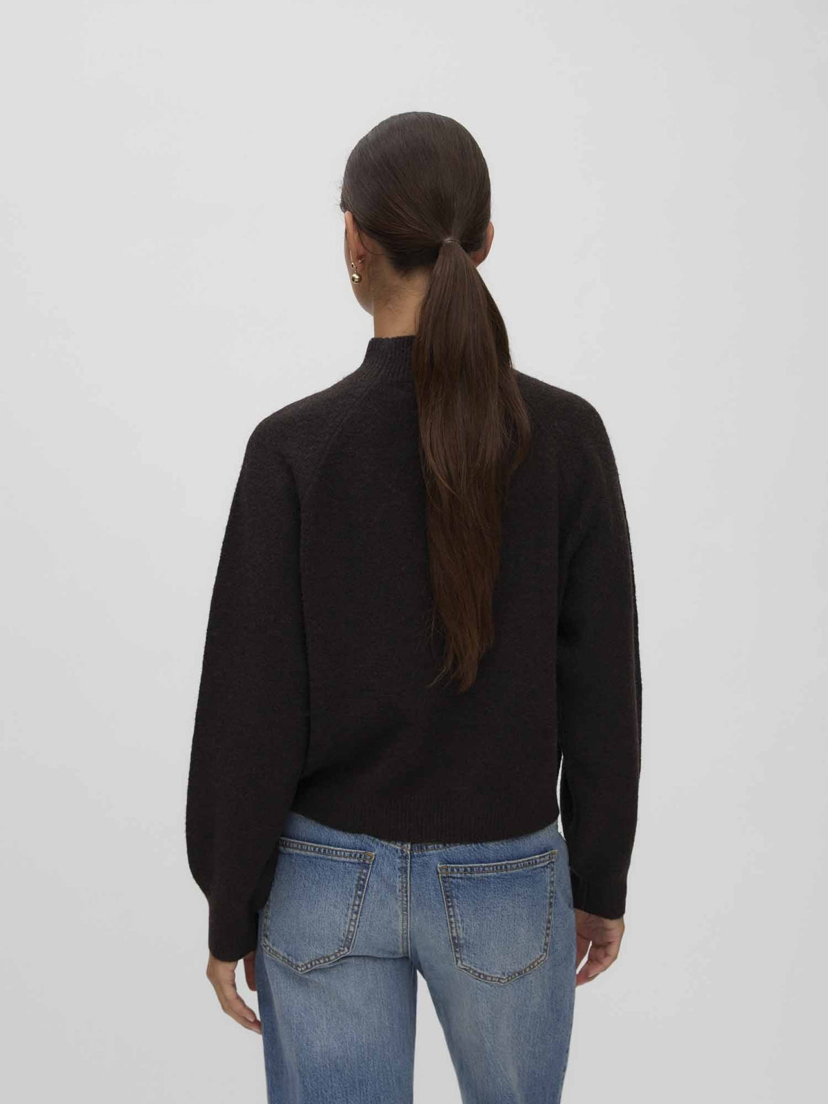 Vero moda leaf maglia da donna cioccolato