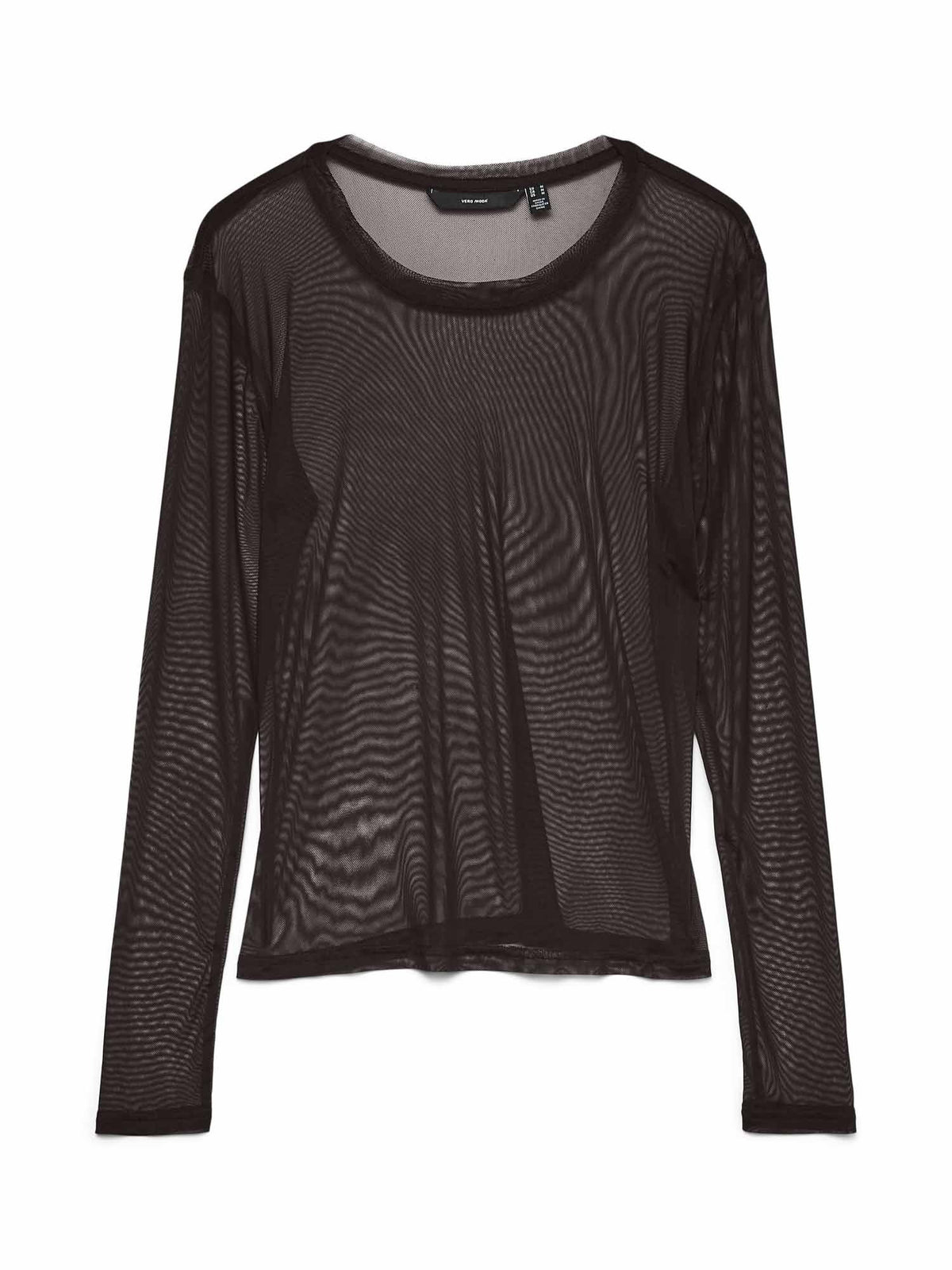 Vero moda lova t-shirt da donna cioccolato