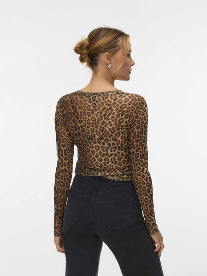 Vero moda lova t-shirt da donna maculato