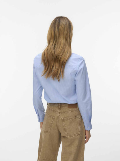 Vero moda sophie camicia da donna celeste