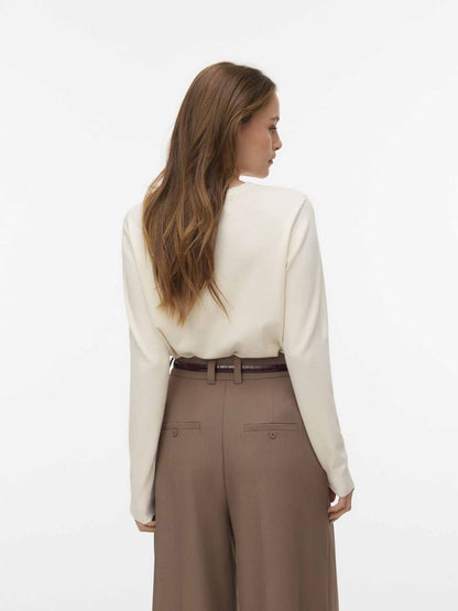 Vero moda silje maglia da donna panna