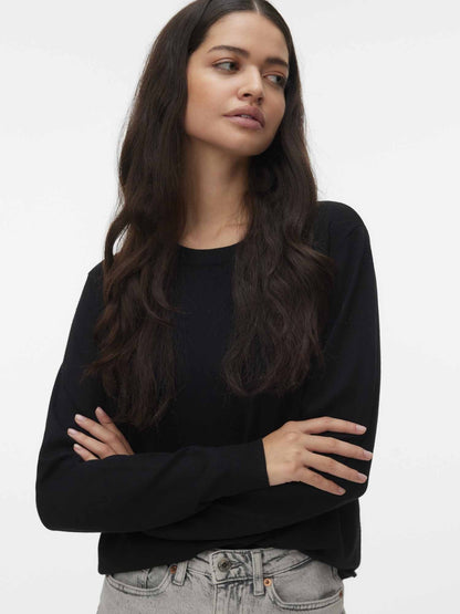 Vero moda silje maglia da donna nero