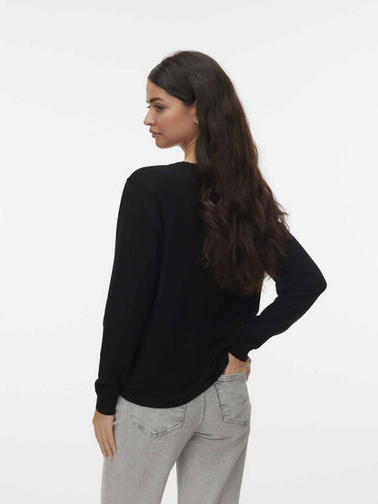 Vero moda silje maglia da donna nero