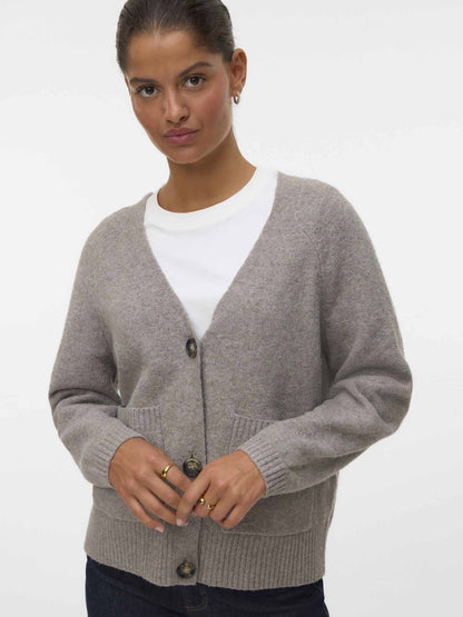 Vero moda boom maglia da donna beige