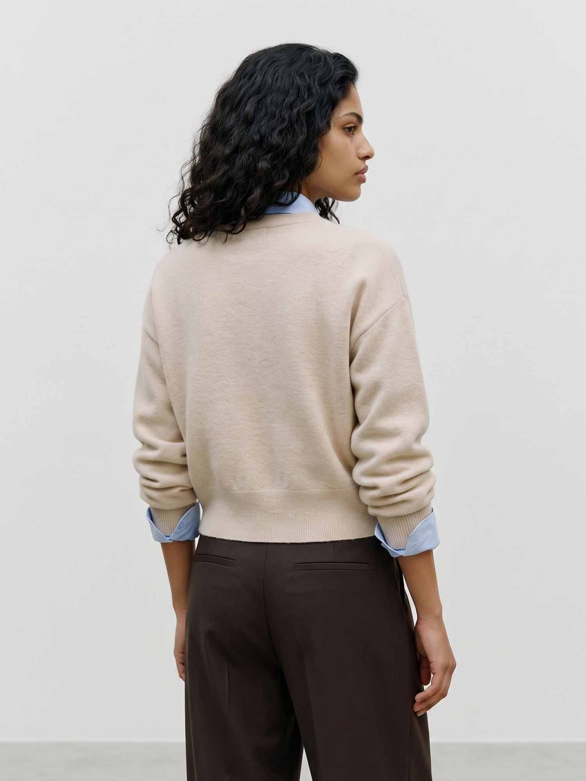 Vero moda kacy maglia da donna beige
