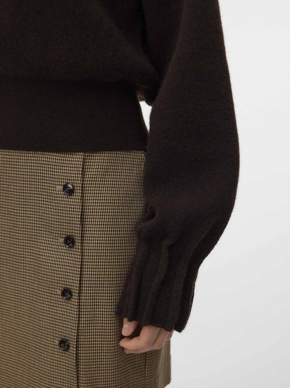 Vero moda kacy maglia da donna cioccolato