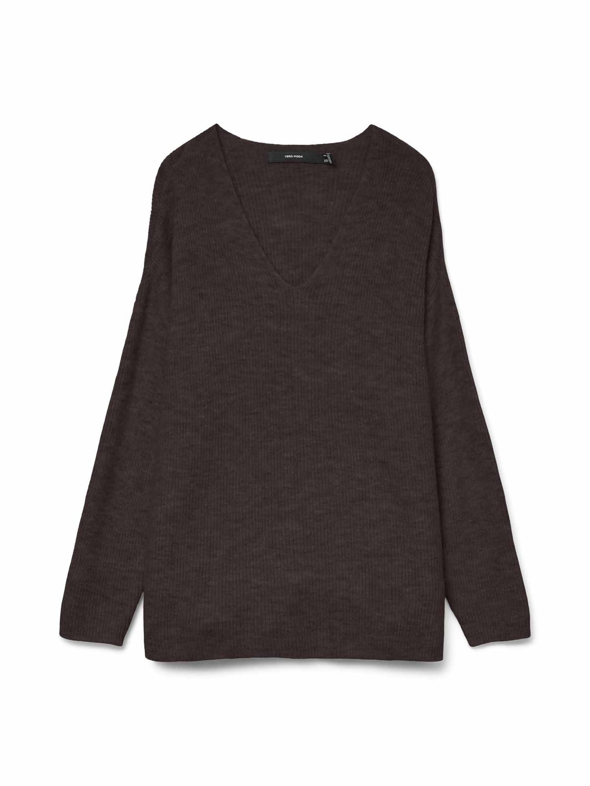 Vero moda crewlefile maglia da donna cioccolato