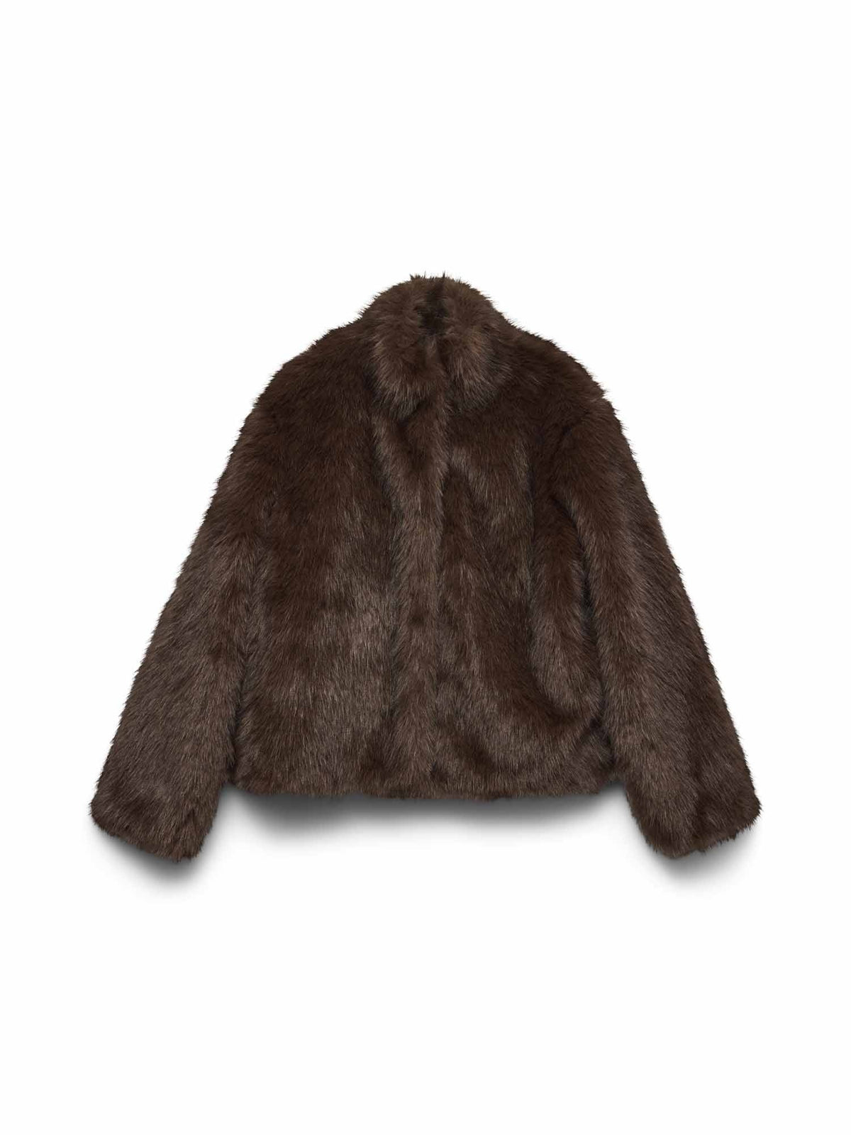 Vero moda monroe pelliccia da donna cioccolato