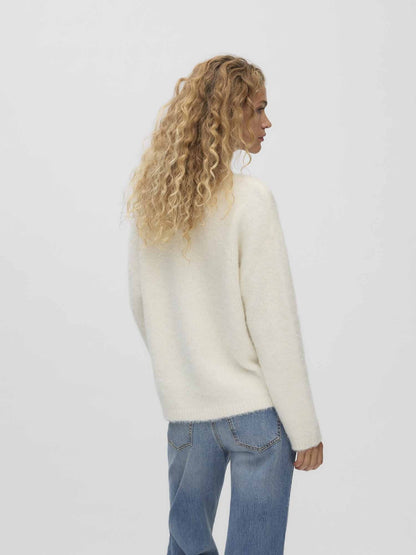 Vero moda berry v maglia da donna panna