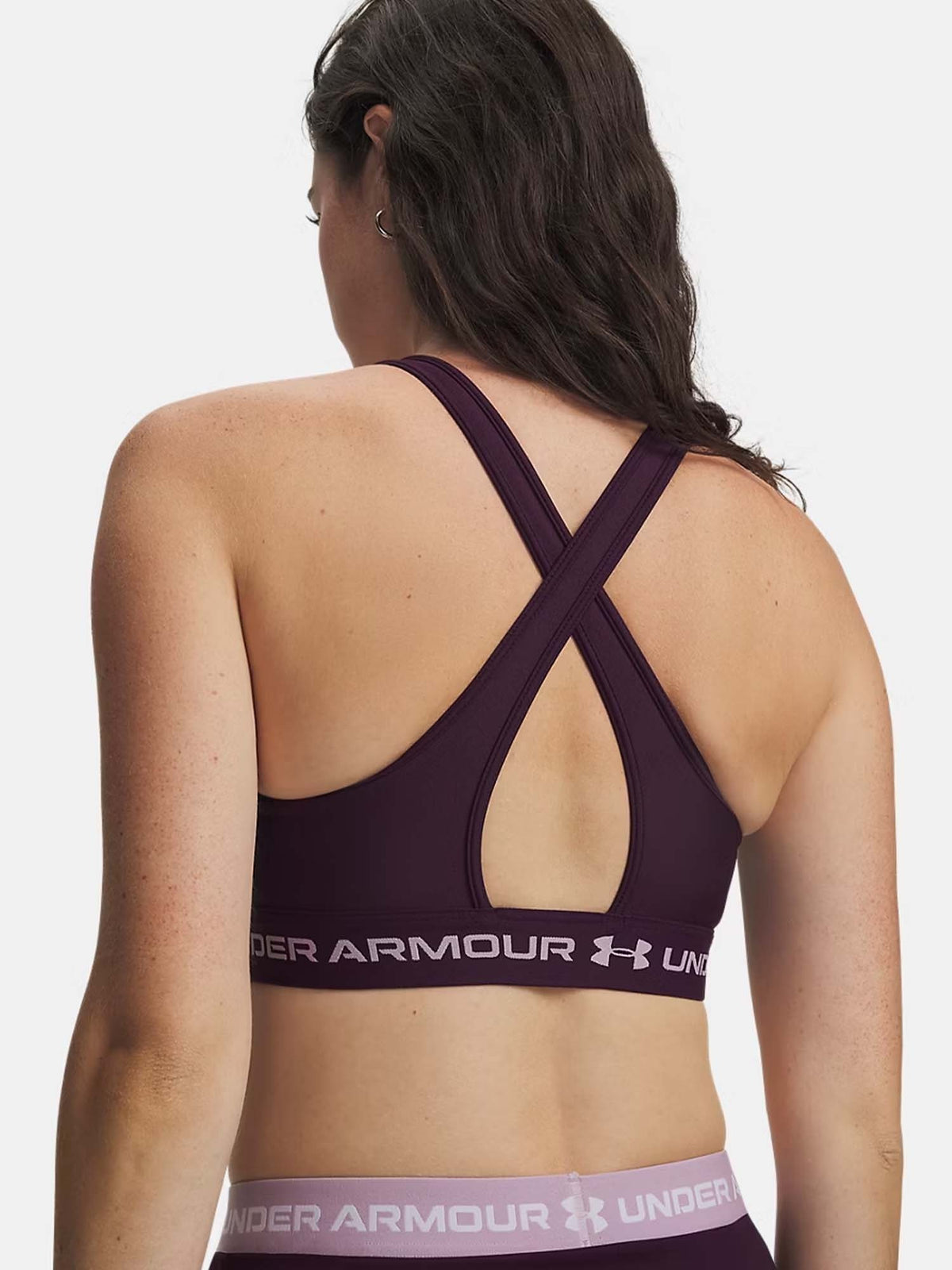 Under armour crossb* bra training da donna viola
