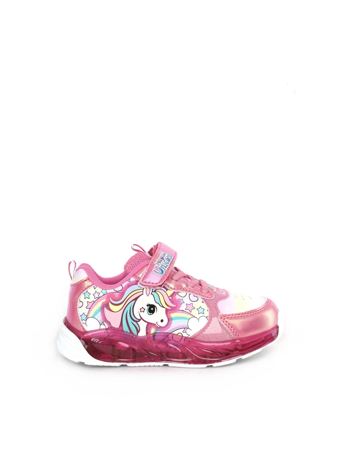 Unicorn sneakers strappo jr da bambino/a fuxia