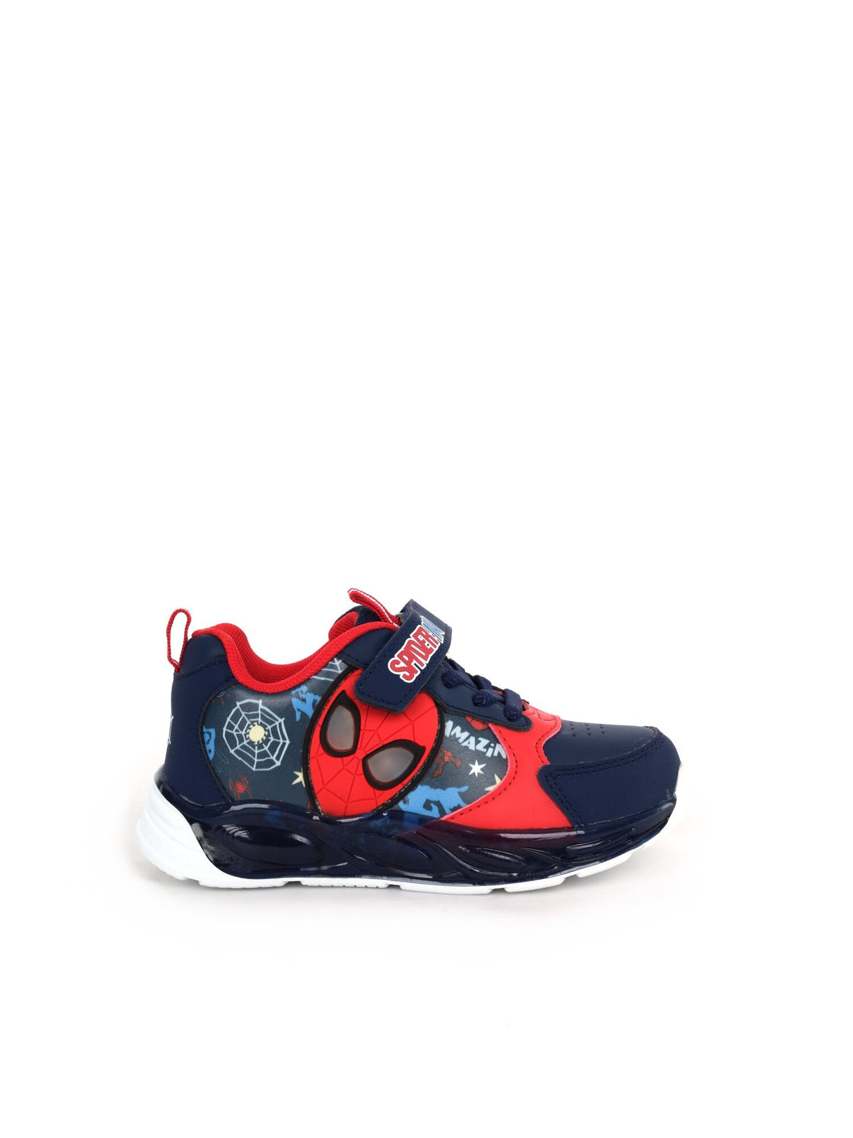 Spiderman sneakers strappo jr da bambino/a blu