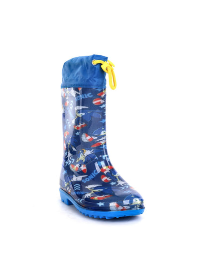 Sonic pioggia stivale pioggia da bambino/a blu
