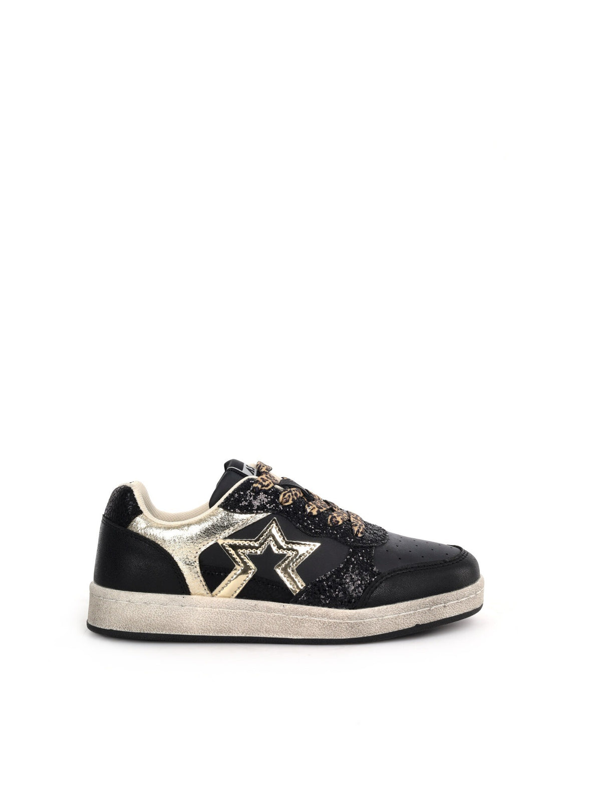 Asso sneakers jr da bambino/a nero oro