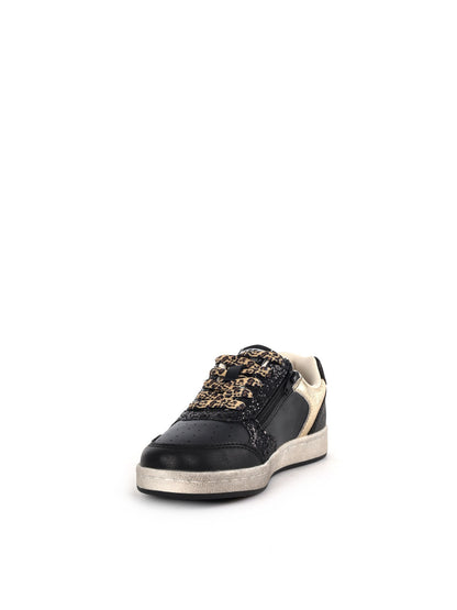 Asso sneakers jr da bambino/a nero oro