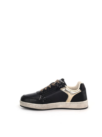 Asso sneakers jr da bambino/a nero oro