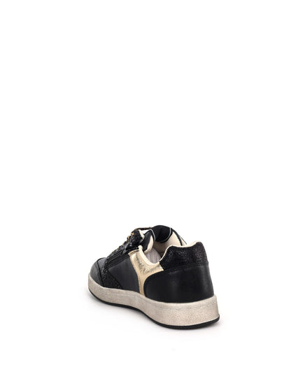 Asso sneakers jr da bambino/a nero oro