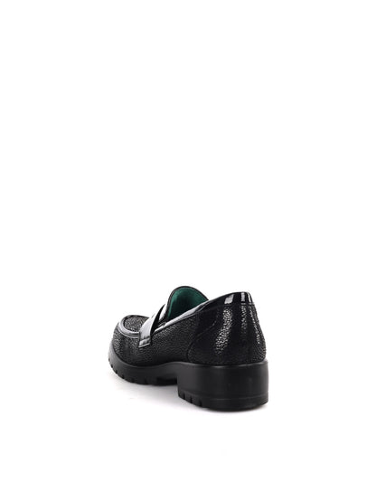 Ecobio vegan mocassi mocassino da donna nero