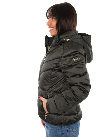Yes zee giubbino da donna verde militare